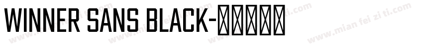 Winner Sans Black字体转换